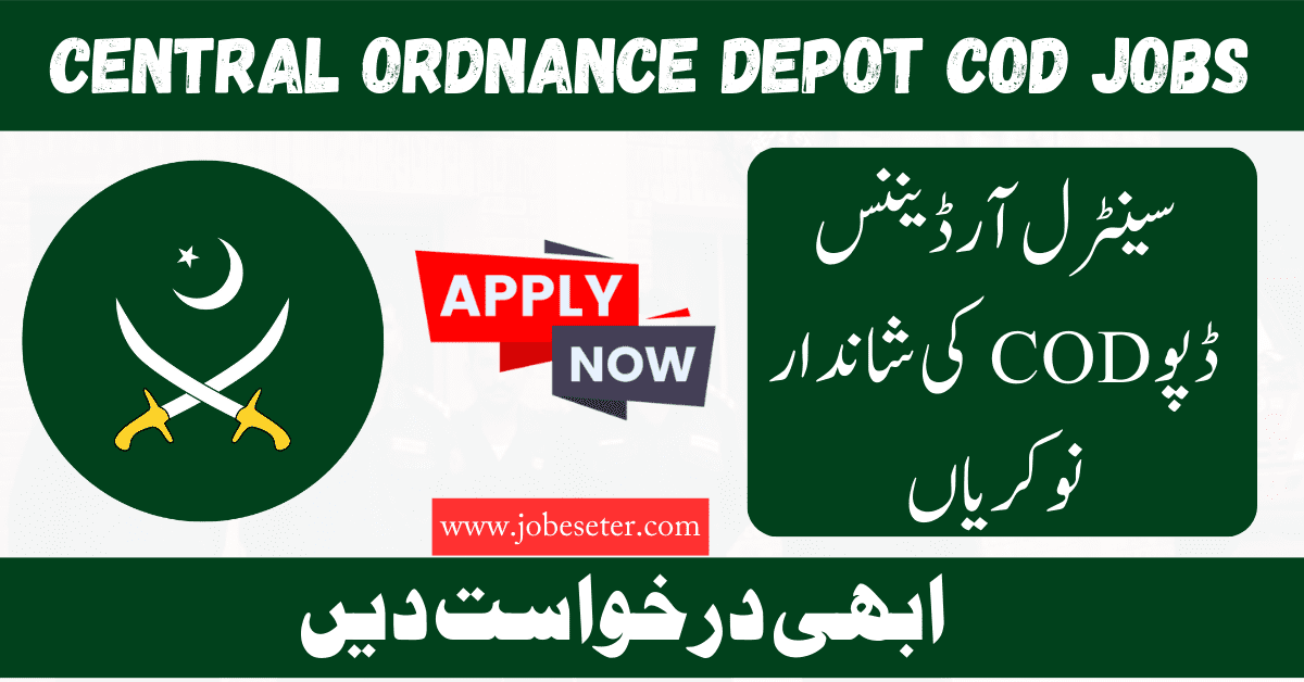 Central Ordnance Depot COD Jobs