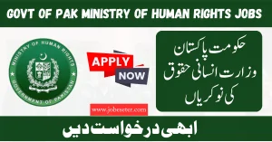 Government of Pakistan Ministry of Human Rights Jobs